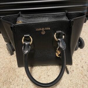Michael Kors Black Pebbled Leather Tote